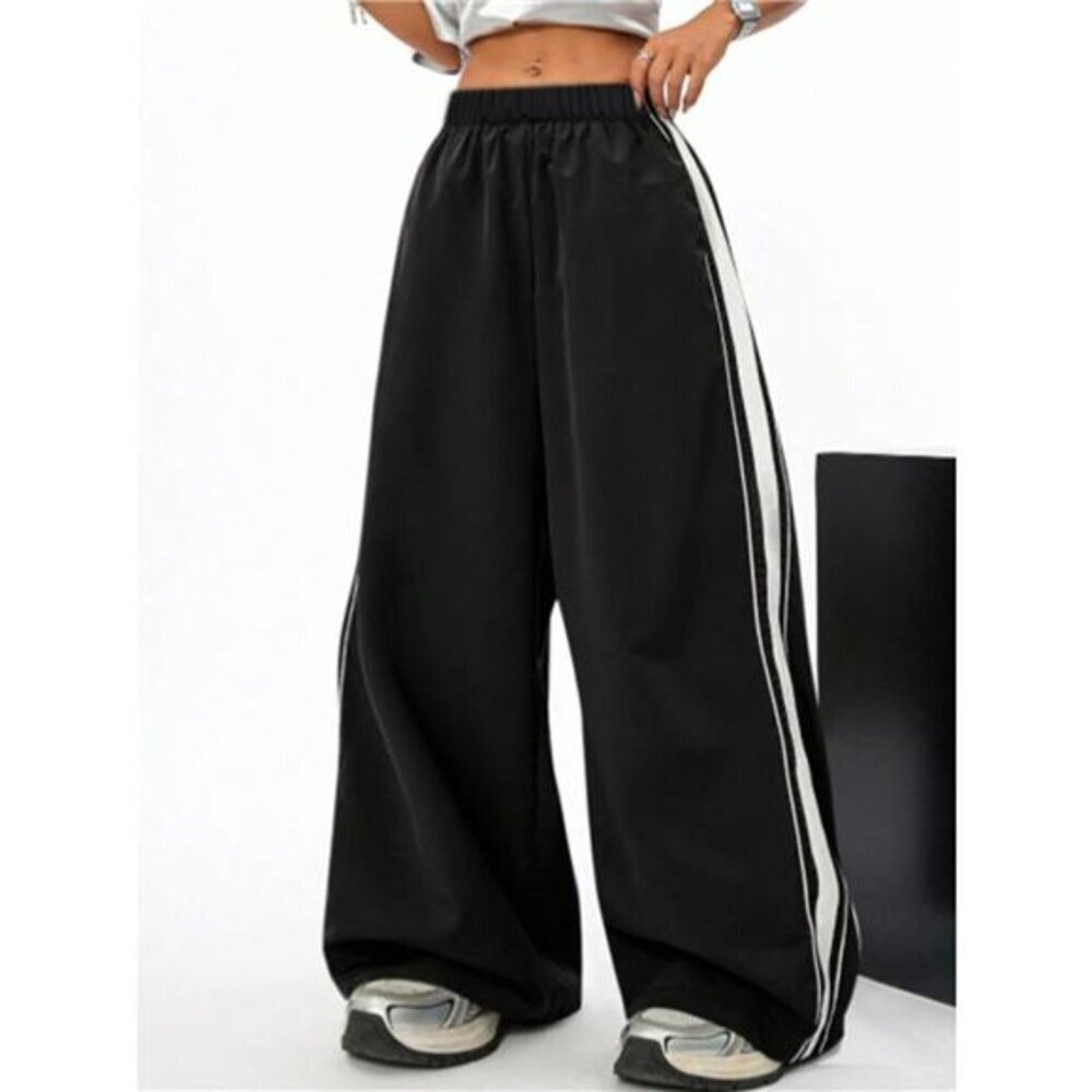 Wide Leg Striped Pants